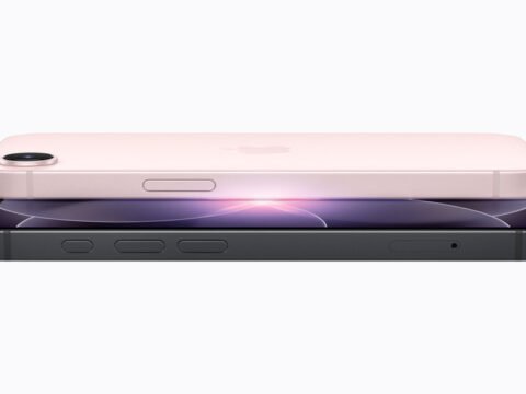 Apple iPhone 17e in Soft Pink and Black