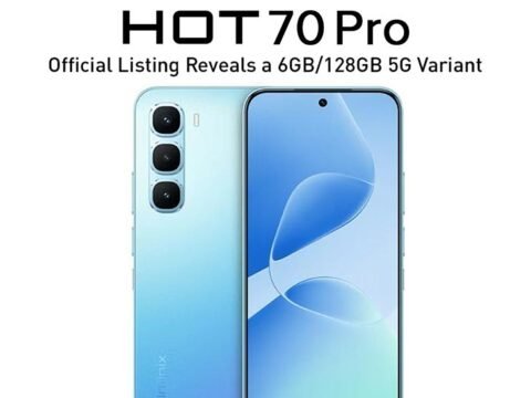 Infinix Hot 70 Pro 5G official product image