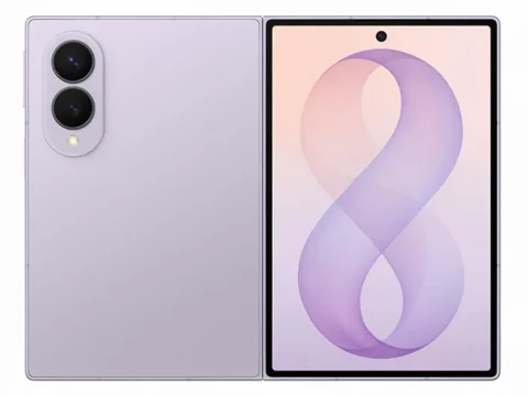 Samsung Galaxy Z Fold8 official product image, open front and rear views