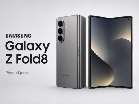 Samsung Galaxy Z Fold8 Ultra illustrative PhonicSpecs product render
